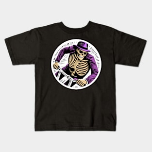 Skeleton Stunt Man Kids T-Shirt